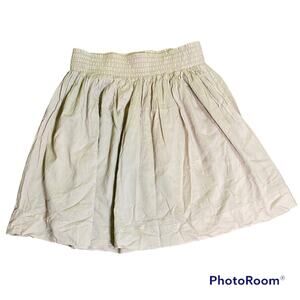 Banana Republic 100% Cotton Lined Khaki Tan Skirt size 0